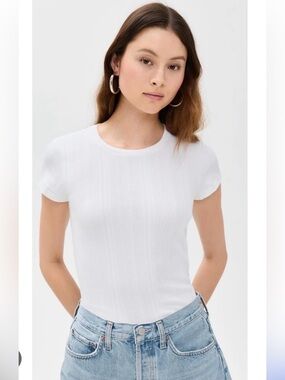 NWT ReDone Hanes varigated 60s Skim Tee